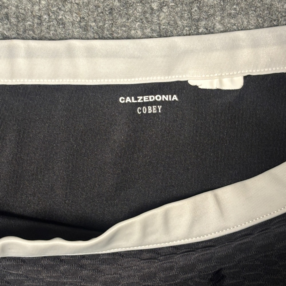 Calzedonia Bikini Set Womens S Black White Cobey Seersucker Underwire Halter - Picture 5 of 11